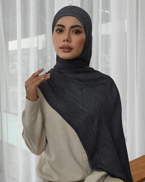 Aurra Shawl - Charcoal Black
