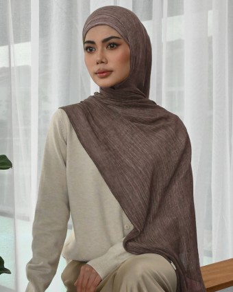 Aurra Shawl - Burnt Chestnut