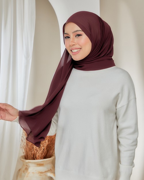 Flo Shawl - Wine Burgundy