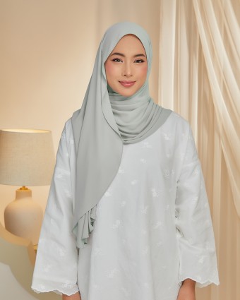 Hari Shawl - Minty Grey