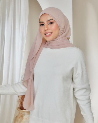 Flo Shawl - Apricot Brown