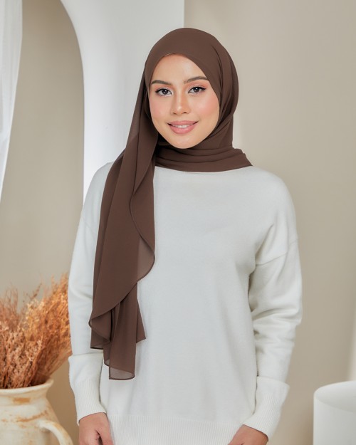Flo Shawl - Rich Cocoa