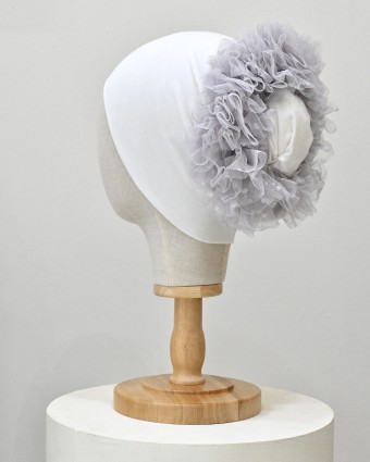 Fluff Scrunchie - Grey  Fluff Scrunchie - Grey