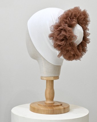 Fluff Scrunchie - Peach  Fluff Scrunchie - Peach