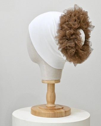 Fluff Scrunchie - Camel  Fluff Scrunchie - Camel