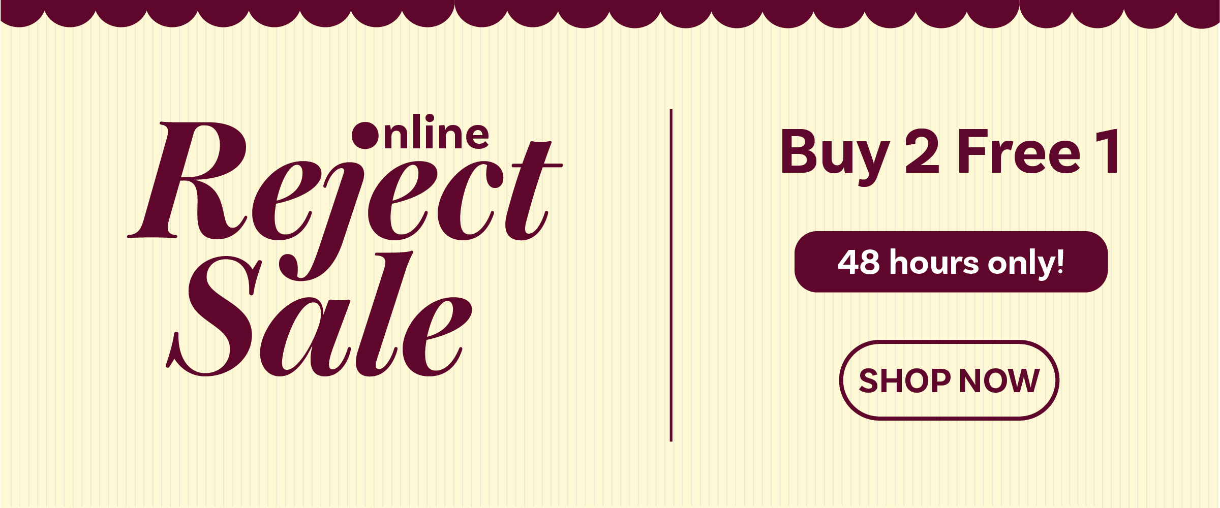 ONLINE REJECT SALE